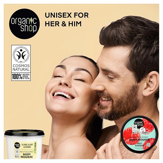 Organic Shop Ylang-Ylang & Neroli Revitalizing & Hydrating Body Cream, 100% Vegan & Organic, Daily Moisturizer & Nourishing, Face, Hand & Foot Natural Lotion, Intensive Care & Skin Toning. 250ml