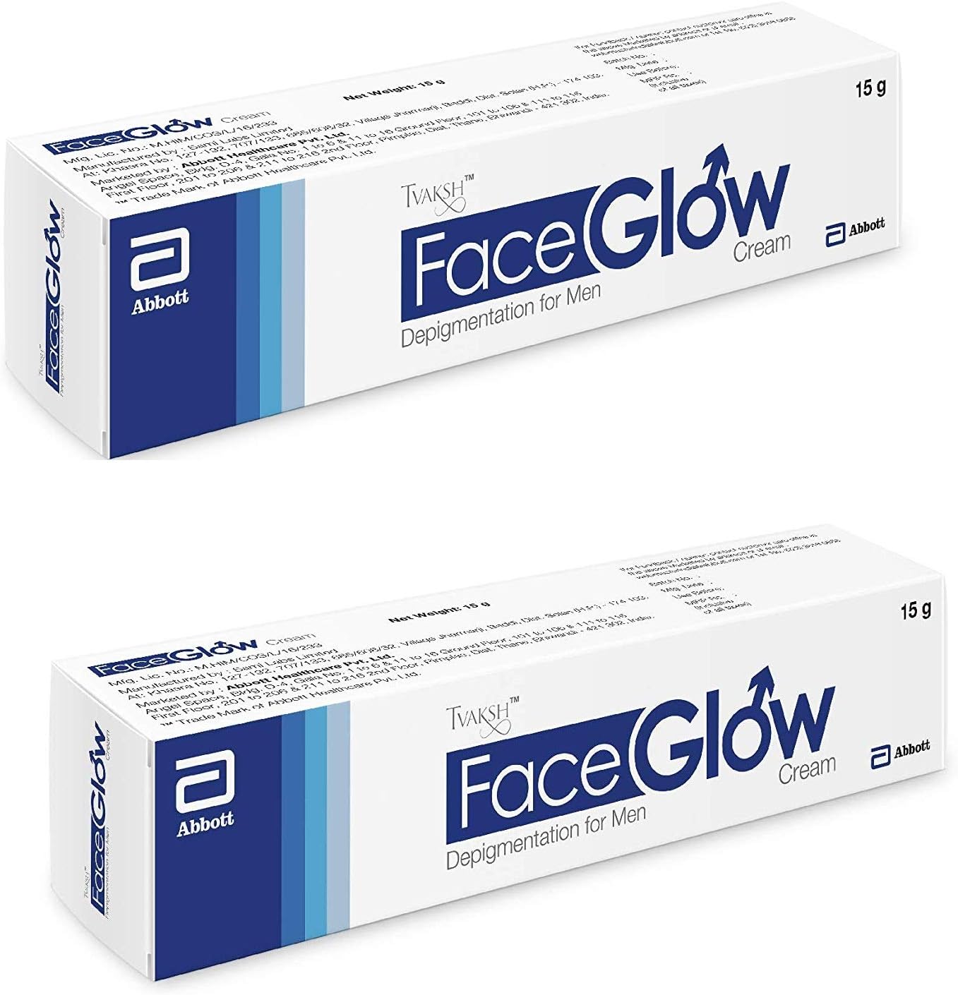 Tvaksh Face Glow Cream for Men,15g (pack of 2)