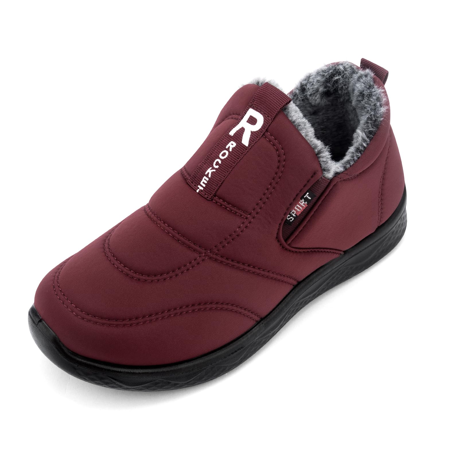 STUNAHOME Womens Winter Boots Water Resistant Fur Lined Outdoor Snow Ankle Boot Slip On Shoes