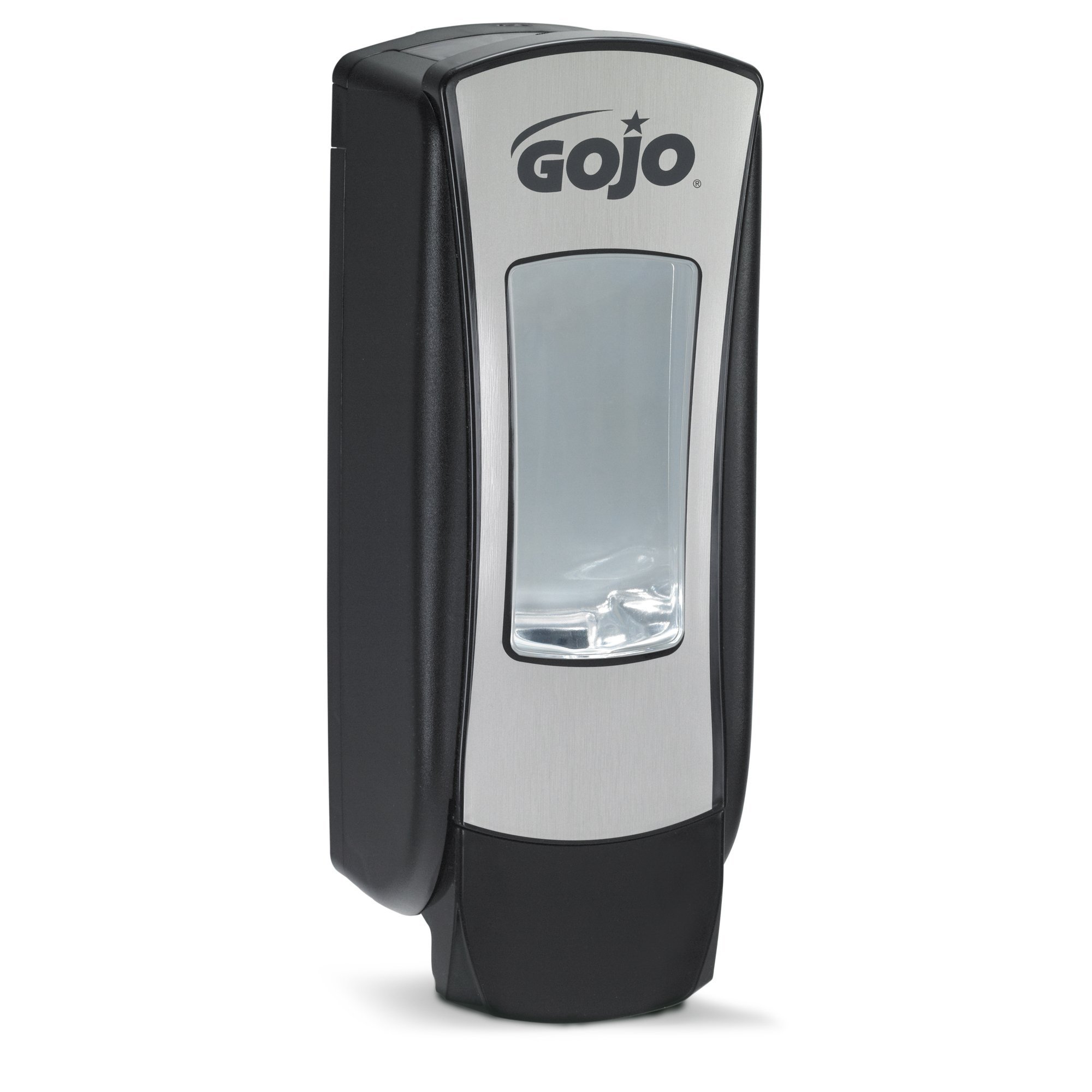GOJO ADX-12 Push-Style Foam Soap Dispenser, Chrome/Black, for 1250