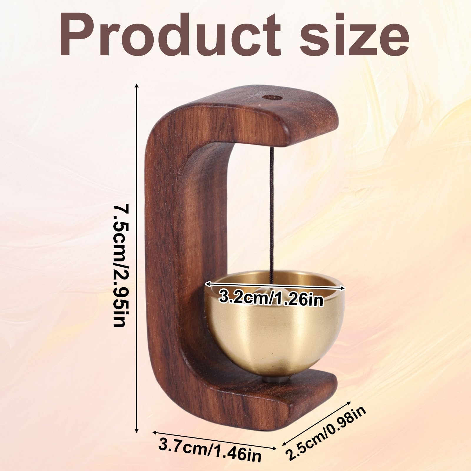 Campanello Per Negozianti In Legno E Rame - Magnetico, Per Porte E Frigoriferi - Foto 9