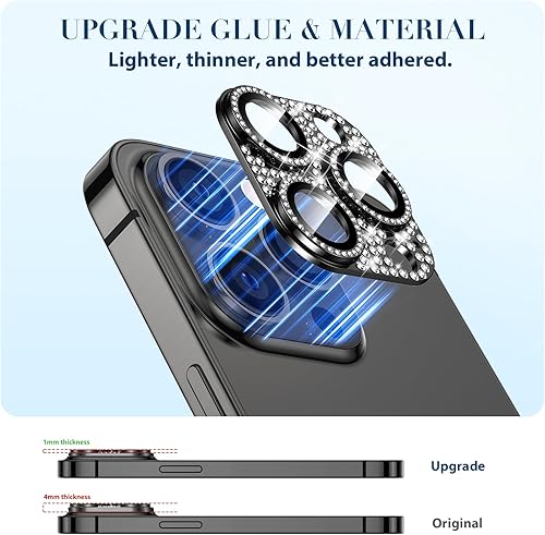 Miniatura 3 de Goton Protector de lente de cámara para iPhone 15 Pro MaxiPhone 15 Pro, protector de pantalla de cámara de vidrio templado brillante, cubierta de