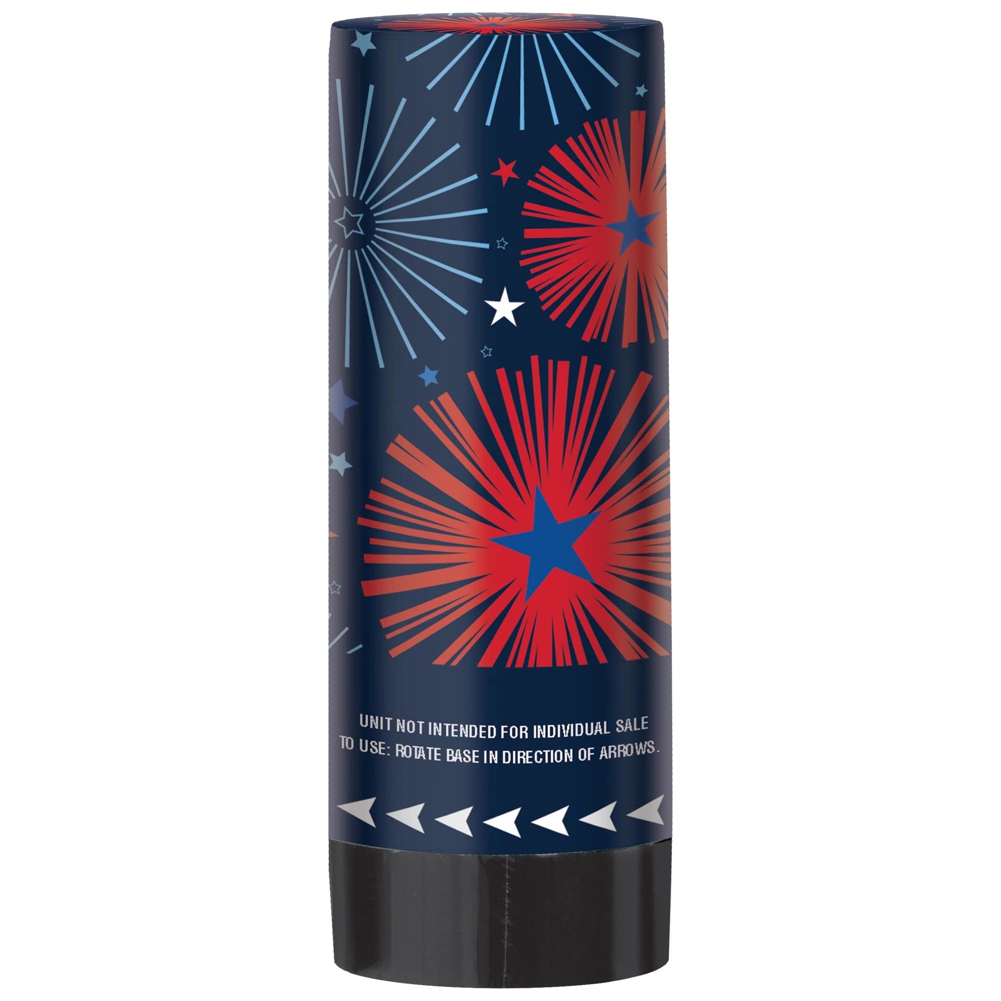 Amscan Star Spangled Fourth of July Party Patriotic Confetti Party Popper (12 Piece), Multi Color, 6.9 x 5.2