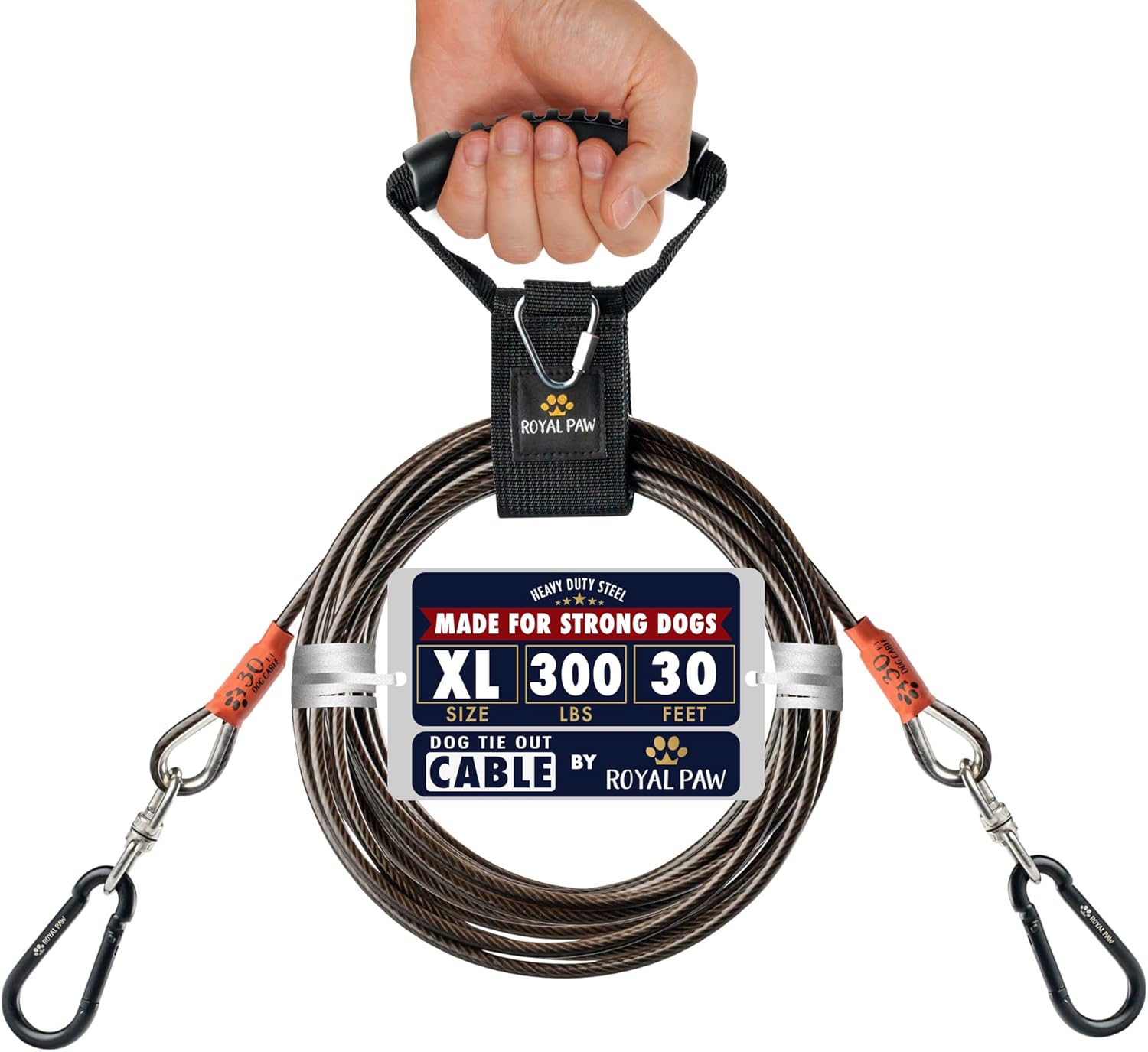 ROYAL PAW Dog Tie Out Cable Tie Out Cable for Dogs (up