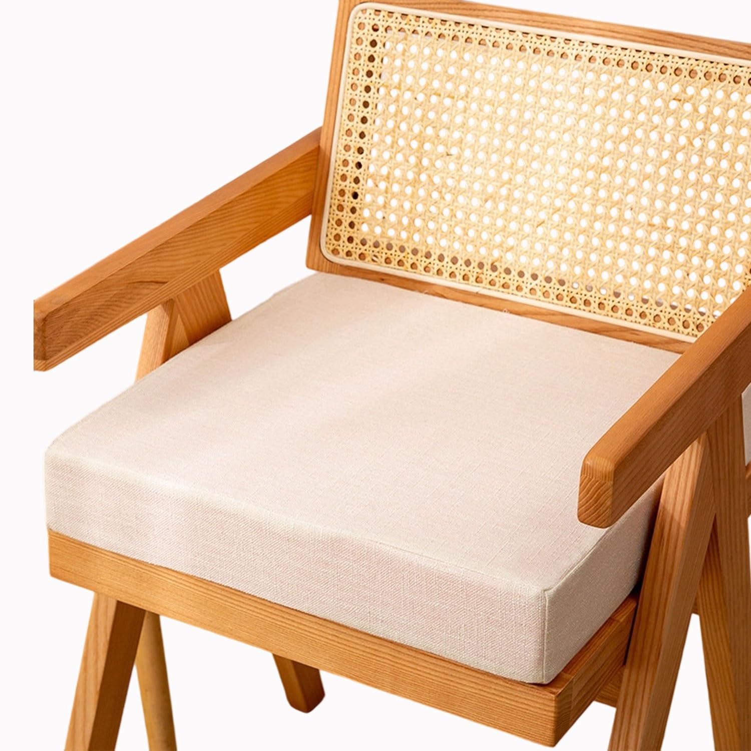Hkjgnh F5 Memory Foam Square Seat Cushion 3/5/8Cm Thick,40/45/50Cm Stool Cushion, Circle Chair Pad With Removable Cover For Dining Kitchen Bar Chairs(,50X50x8cm)