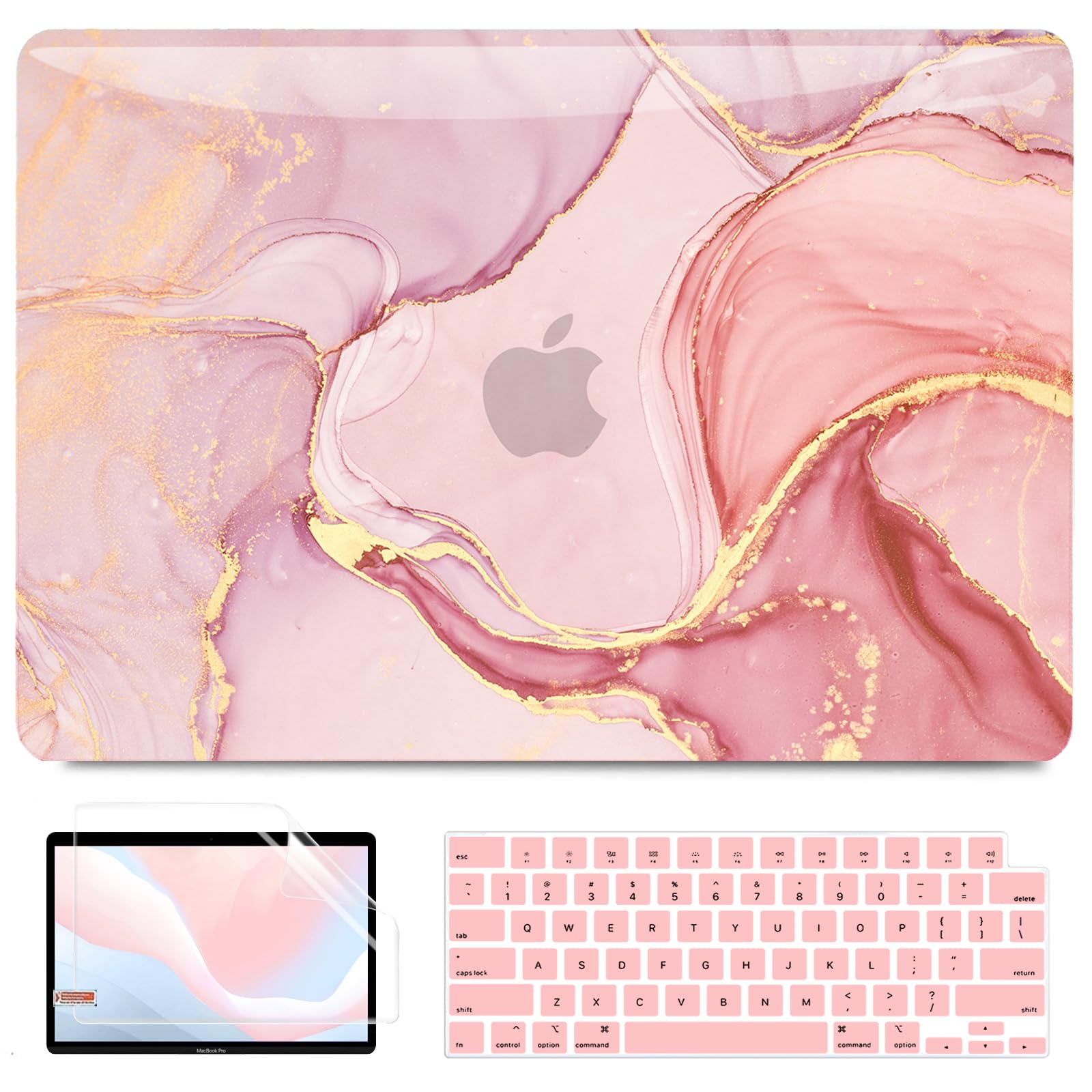 BELKA Compatible with MacBook Pro 13 inch Case M2 2025 2024 2023 2022 2021-2016 A2338 M1 A2251 A2289 A2159 A1989 A1708 A1706, Plastic Hard Shell Case+