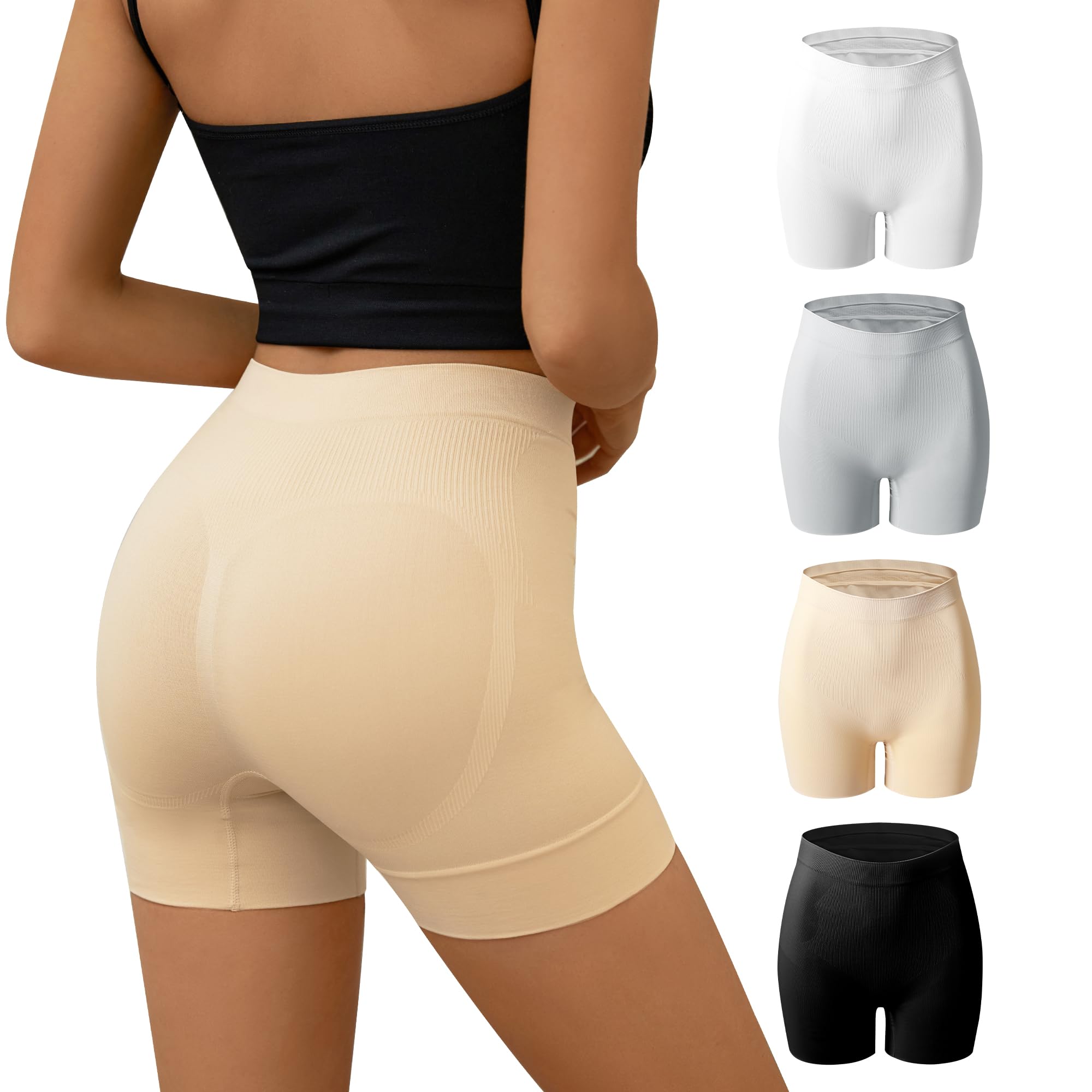 DEANGELMON Womens Boyshorts Underwear High Waisted Butt
