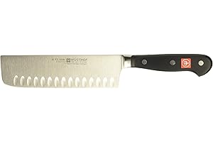 WÜSTHOF Classic 7" Hollow Edge Nakiri Knife: Precision Cutting for Culinary Enthusiasts
