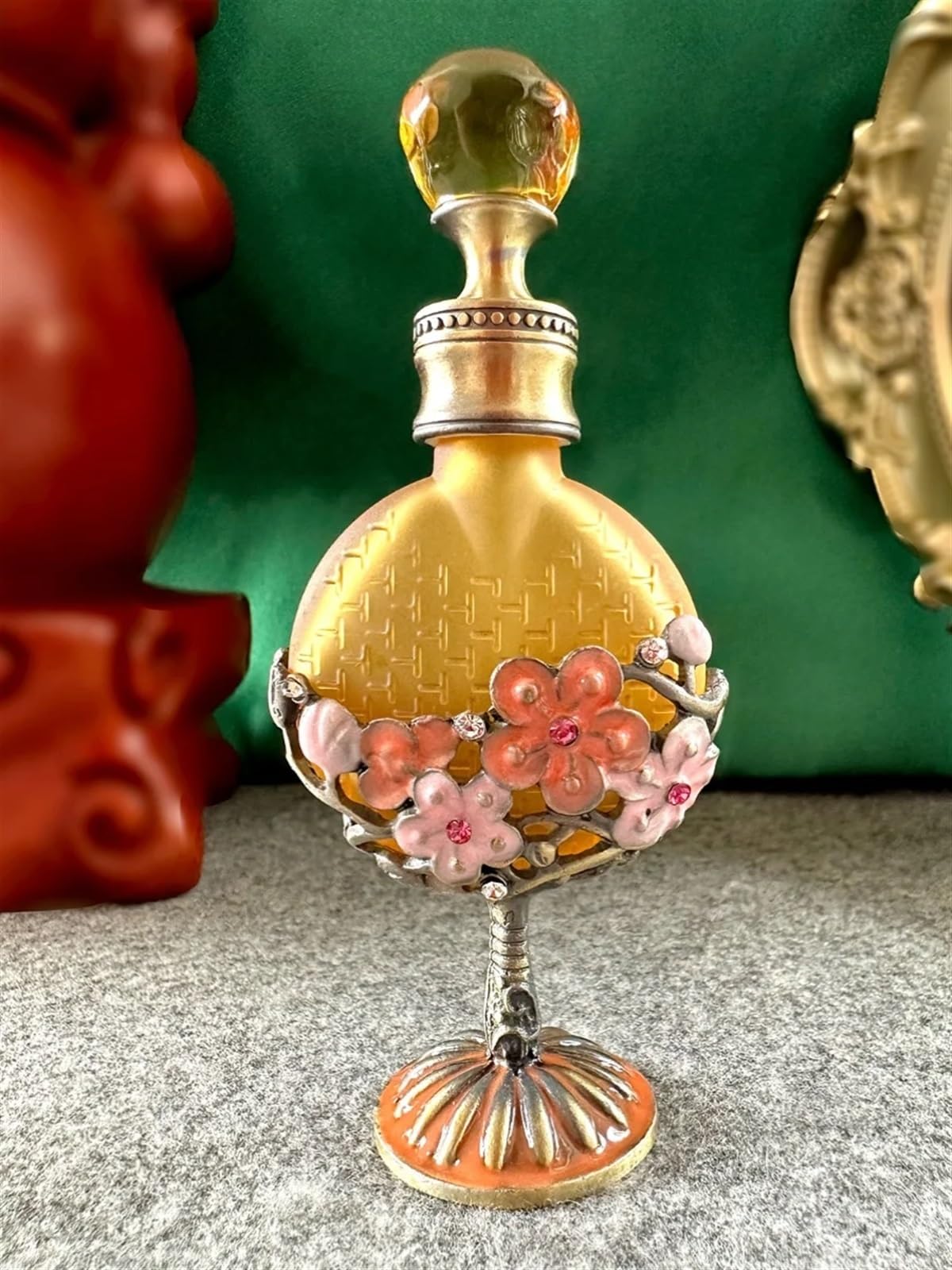 Parfümzerstäuber, 2 Stück 10 ml Glasparfümöl Tattoo-Farbflasche mit Glasstift Gelb