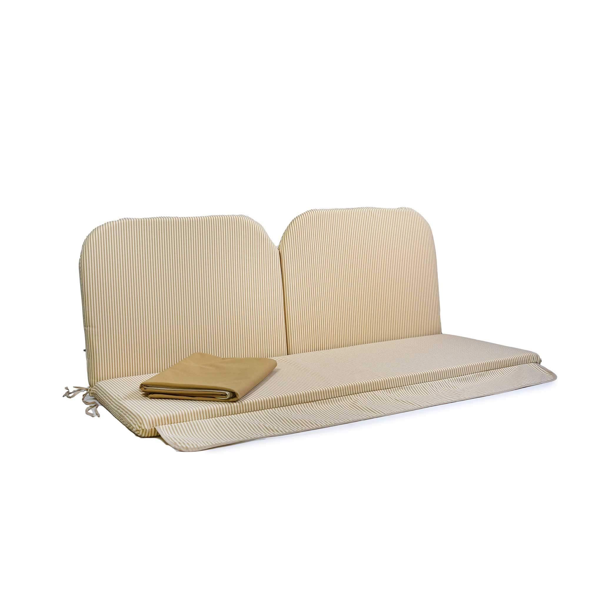 TECNOCUCI Cuscino Sfoderabile per Dondolo 3 Posti - 100% Made in Italy - Ideale per Esterni (Giardini e Cortili)