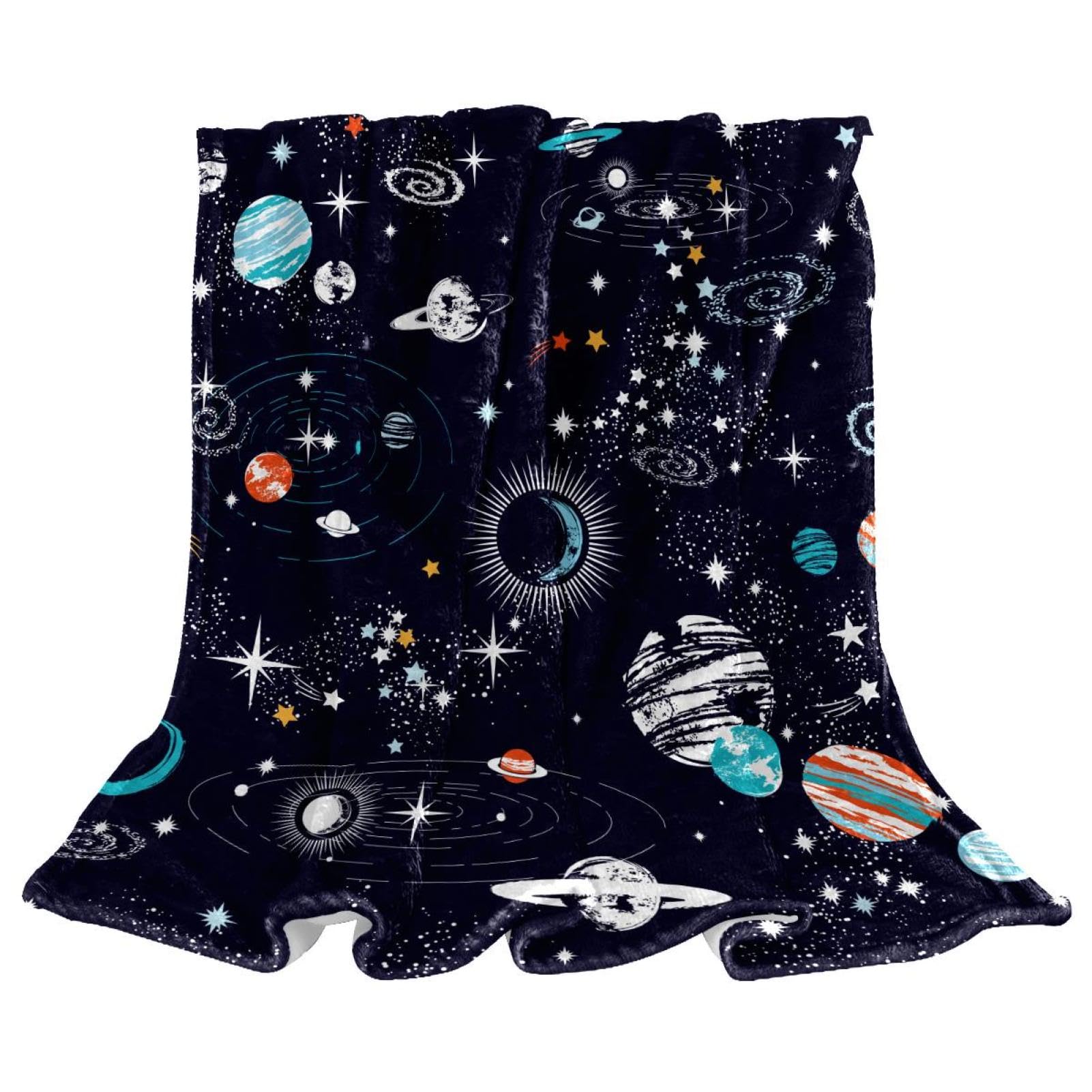Jeté de canapé couverture espace galaxie pour soirées cocooning et nuits fraîches étoilées