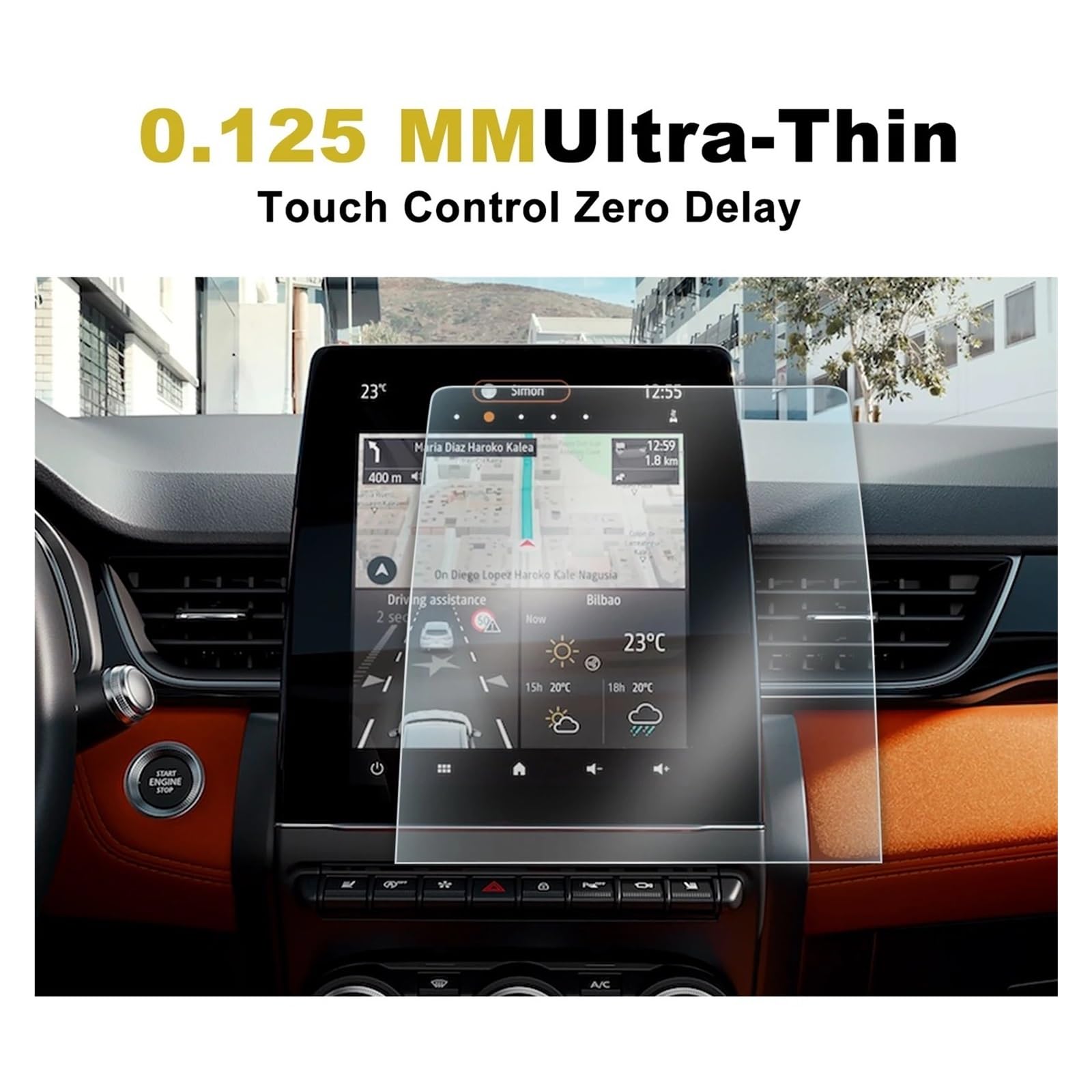 Ochraniacz ekranu do Captur 2 Easy Link 2020-2024