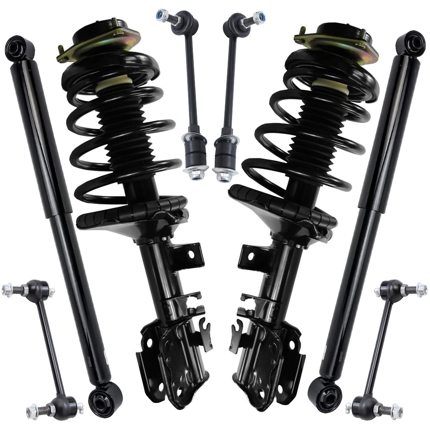Detroit Axle - 8pc Struts Kit for 2002-2004 Nissan Pathfinder INFINITI QX4