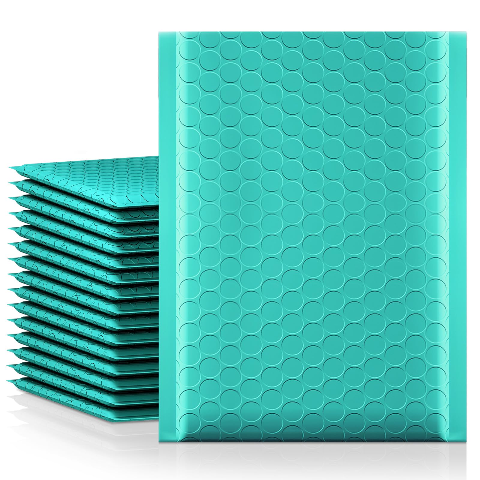 Fuxury Buste imbottite a bolle d'aria, 15,2 x 25,4 cm, confezione da 100 pezzi, dimensioni utilizzabili 15,2 x 22,9 cm, buste imbottite con bolle, opache, per spedizioni, imballaggi, piccole imprese