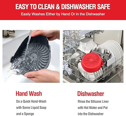 Miniatura 6 de Forros de silicona para freidora de aire pequeña para COSORIInstant PotChefmanNinjaDashBellaGoWiseCOSMO freidora de aire de 2 cuartos de galón 2.1