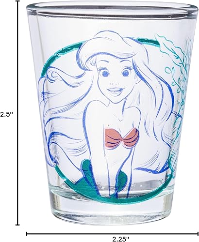 Miniatura 10 de Silver Buffalo Disney Princess Frames - Juego de 4 mini vidrios, 1.5 onzas