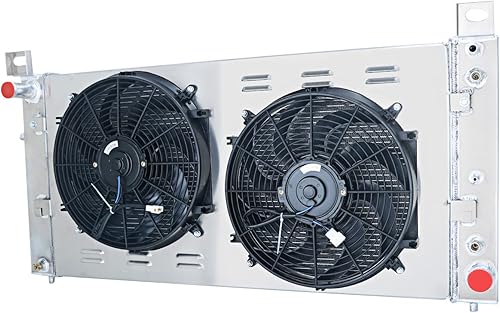 Miniatura 3 de CU2423 - Radiador de núcleo de 34 pulgadas para Chevy GMC Silverado Sierra Escalade Tahoe 4.8 5.3 6.0 6.2, radiador de aluminio de 1 fila +