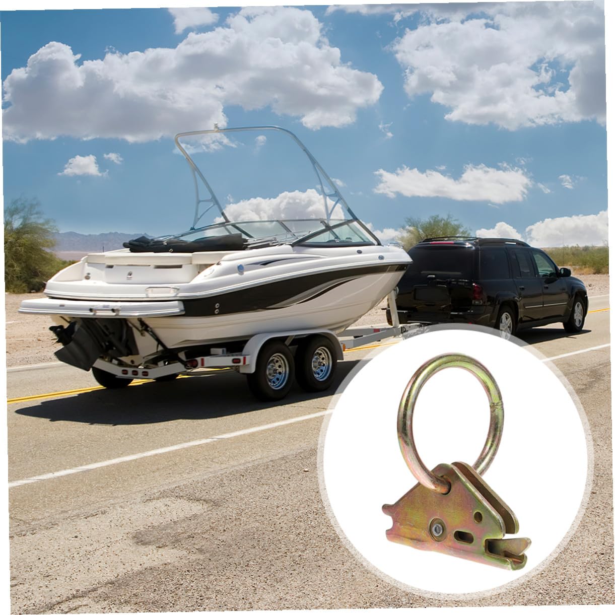 6 Stück Teiliges Zurrösen aus Rostfreiem Stahl Stabile Heavy Duty Tie Down Anchors mit O ring Pickup Zubehör für Sichere Ladungssicherung Lkw Ladefläche und Anhänger