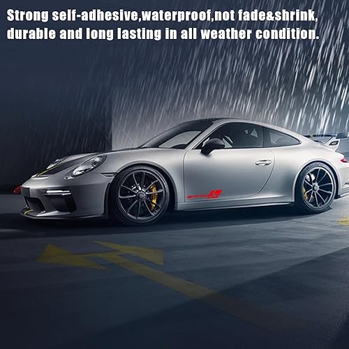 Miniatura 3 de Pincuttee Calcomanía de letra deportiva para automóvil, calcomanía reflectante para automóvil, calcomanías para carroceríatraseraparachoquespuertas,