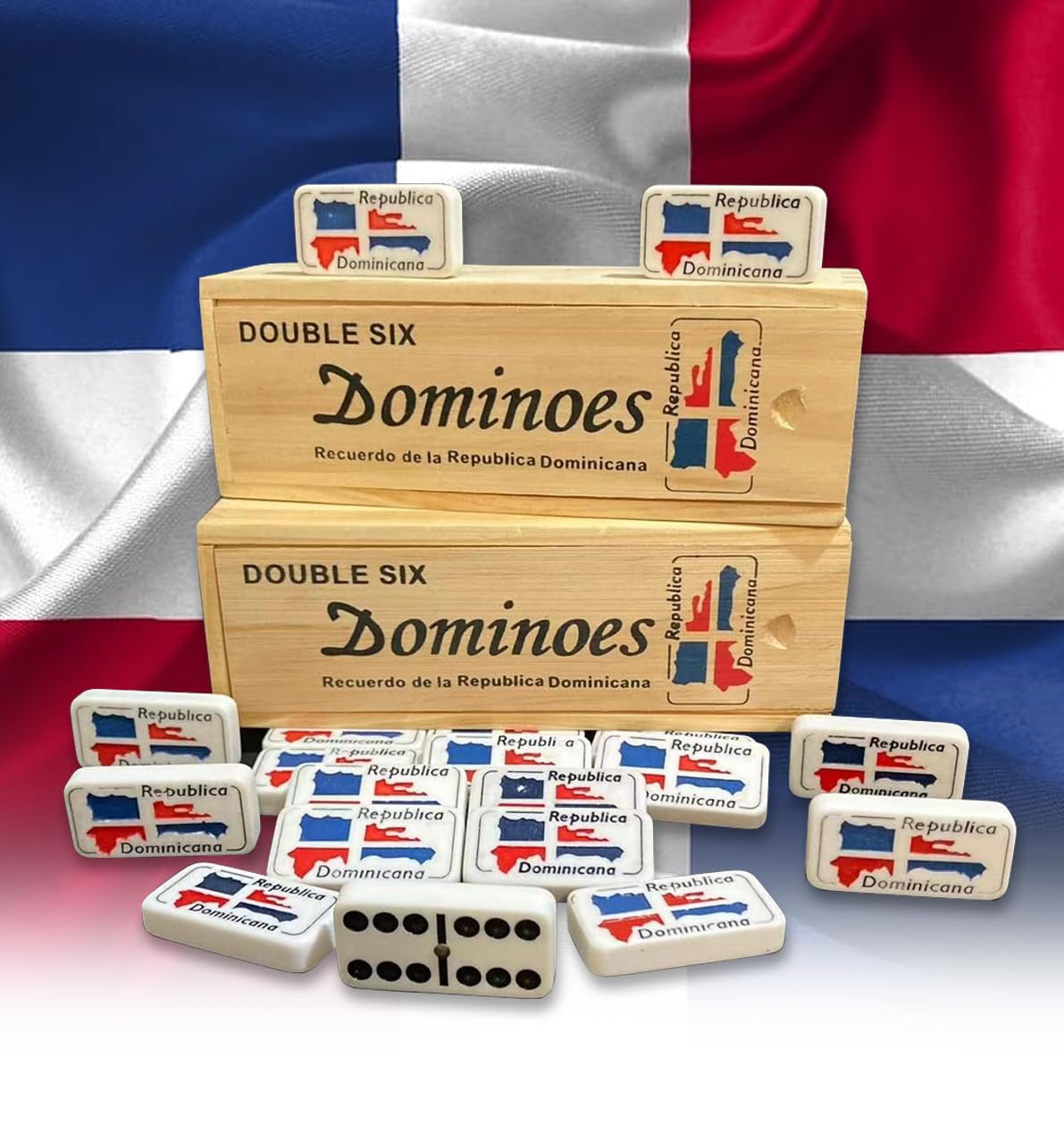 Amazon.com: Dominican Flag Dominoes Double Six 2pcs Value Pack