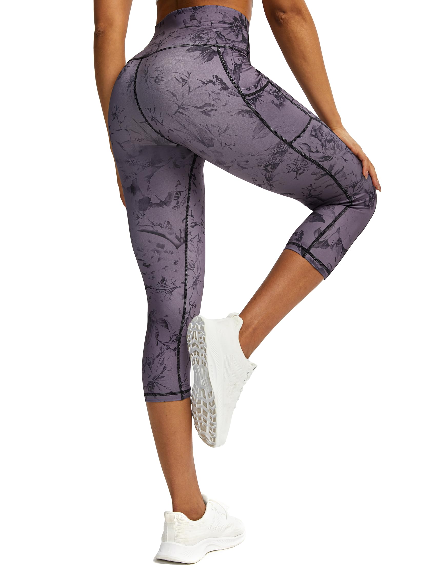 Pantacourt pour femme, legging pour femme, contrôle du ventre, pantalon de yoga avec poches, collant de course à pied, fitness, gym