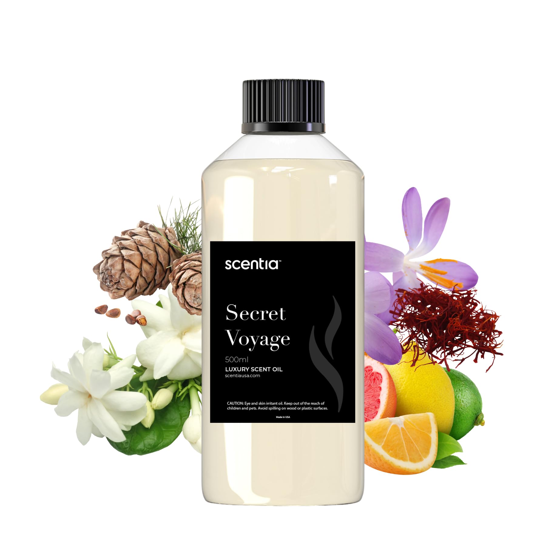 Scentia Hotel Diffuser Oil Inspired by The Baccarat Hotel Scent - 500 mL 16.9 fl oz - Fragrance Oil Blend for HVAC,Ultrasonic & Cold Diffusers-Secret Voyage