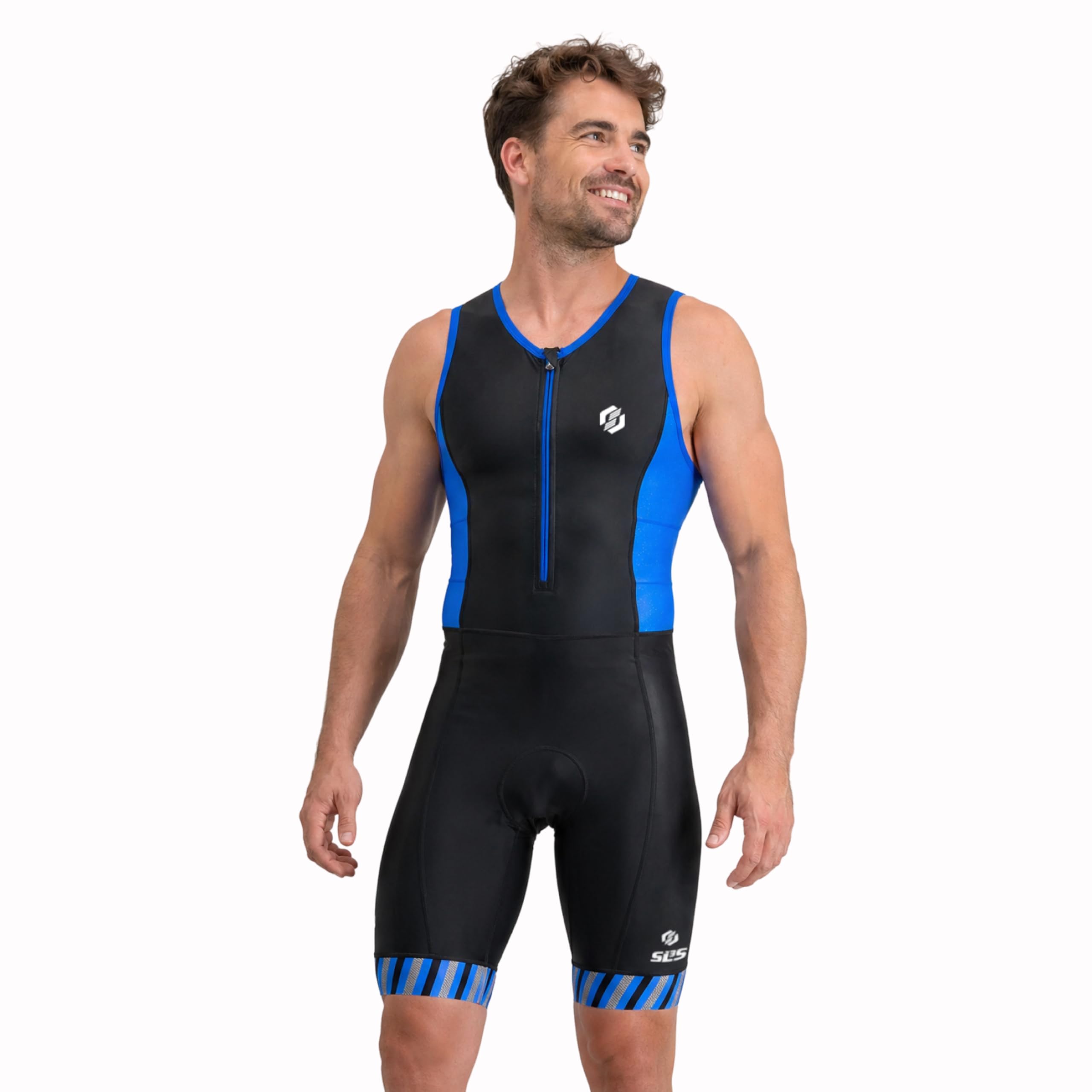 SLS3 Tuta da Triathlon da Uomo Trisuit da 2 Tasche FRT Ottima vestibilità e comodità | Progettato Tedesco 2019