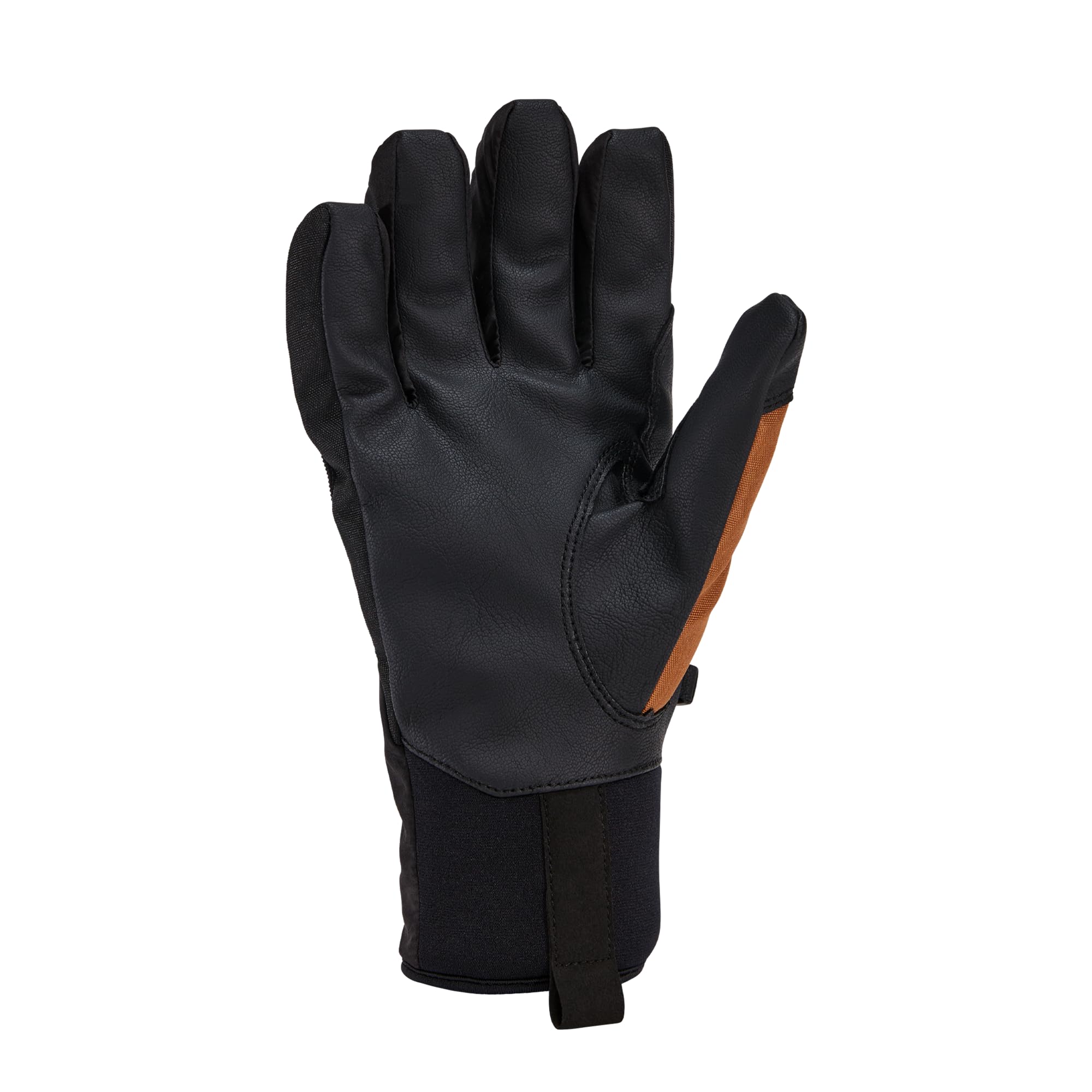 Carhartt Guantes impermeables con forro térmico para hombre, Marrón/Negro, Medium