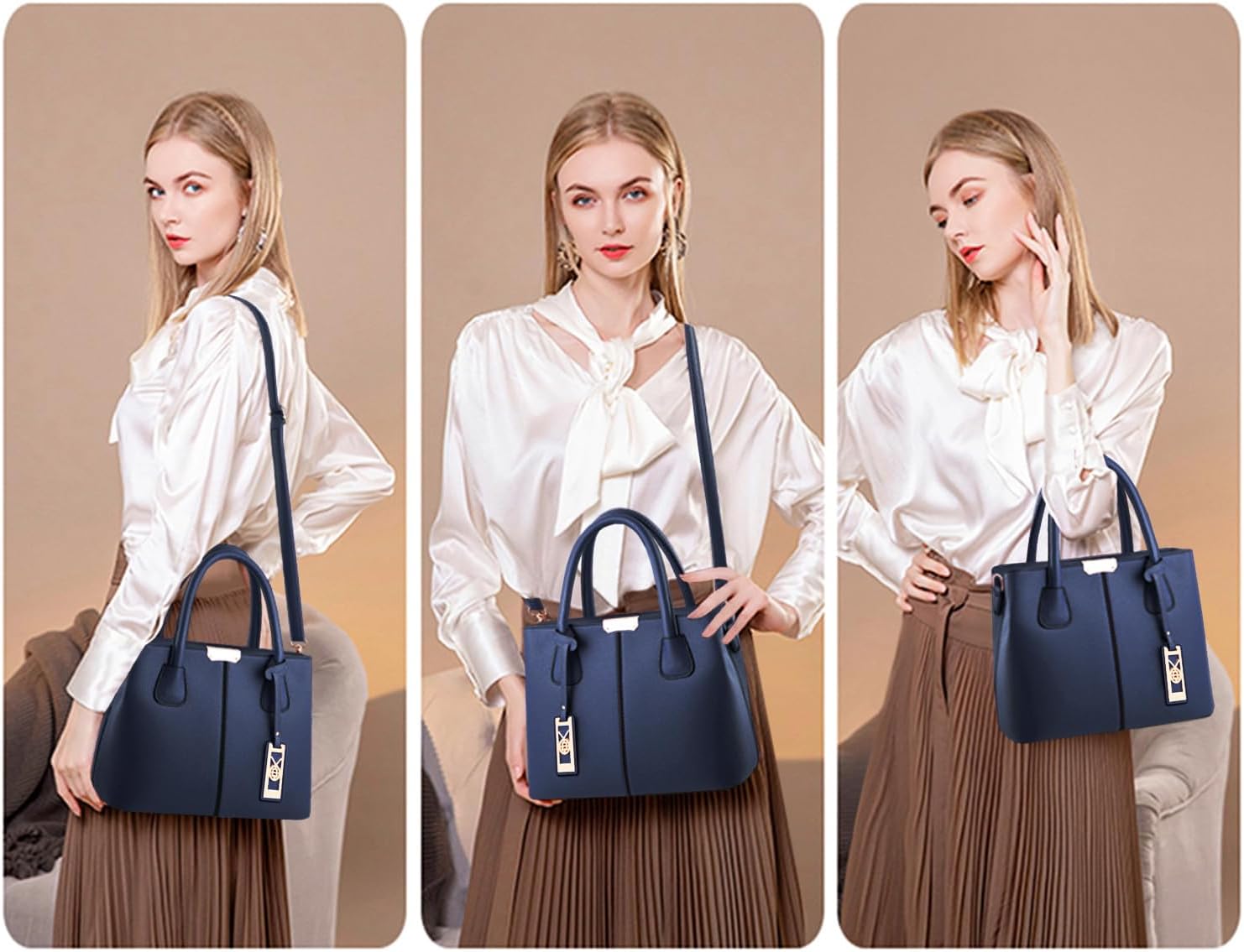 CHICAROUSAL Purses and Handbags for Women Leather Crossbody Bags Women's Tote Shoulder Bag - Image 4