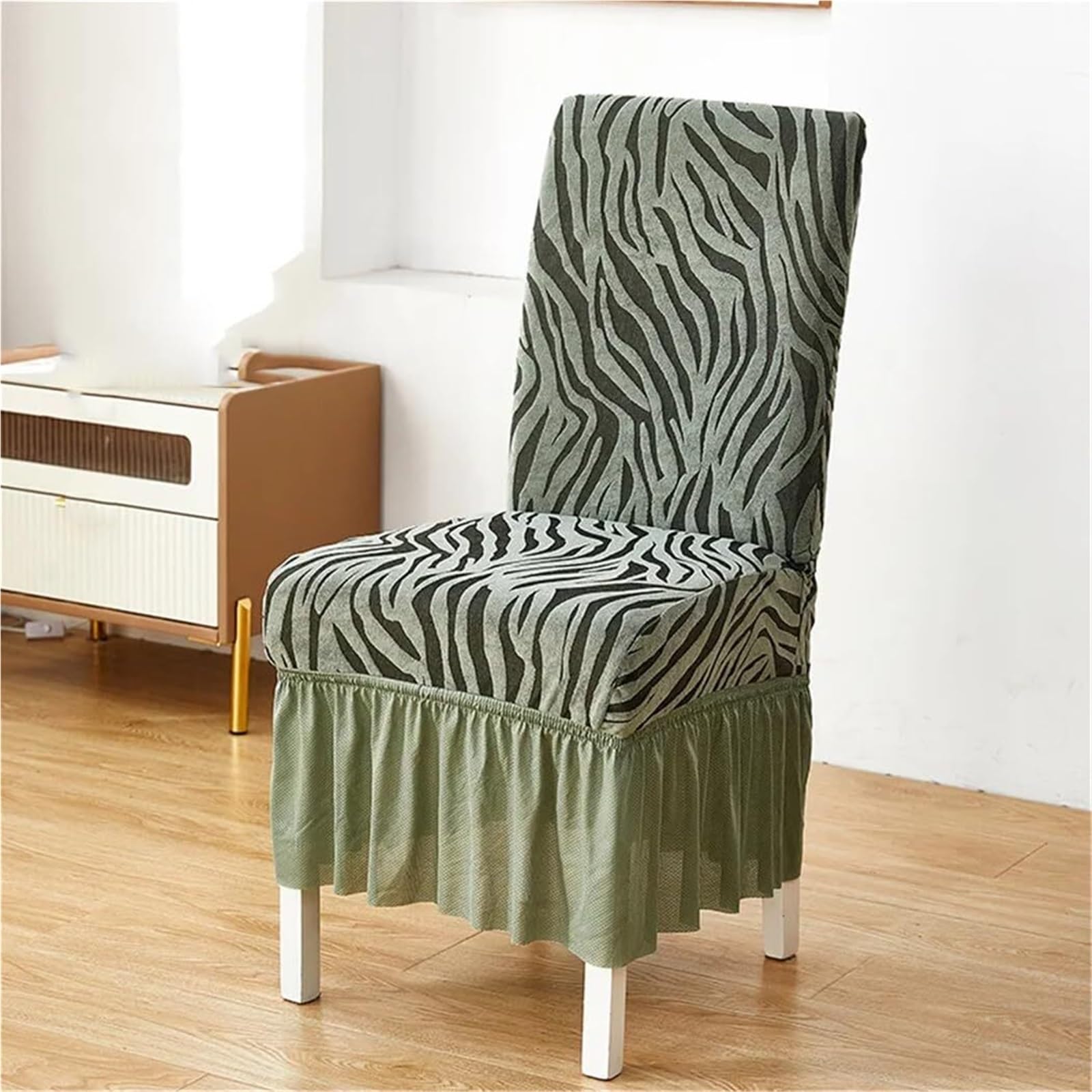 PBTMCD Elastic Chair Skirt Slipcover, Stretchy Carved Dining Cover For Office, Hotel & Wedding Decor(7#,4pcs)