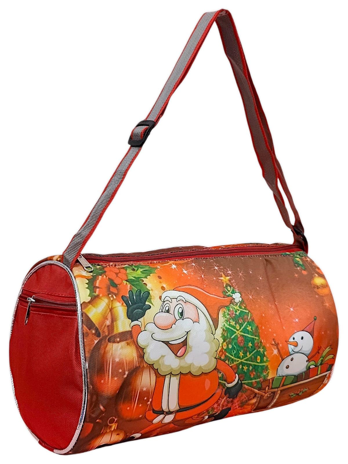Duffle Bag for Kids Boys & Girls, Santa Claus Printed Duffle Bag for Kid,Travelling Bag, Carry Bag, Picnic Bag, Christmas Theme Duffle Bag, Christmas Gift (1pcs)-image-39