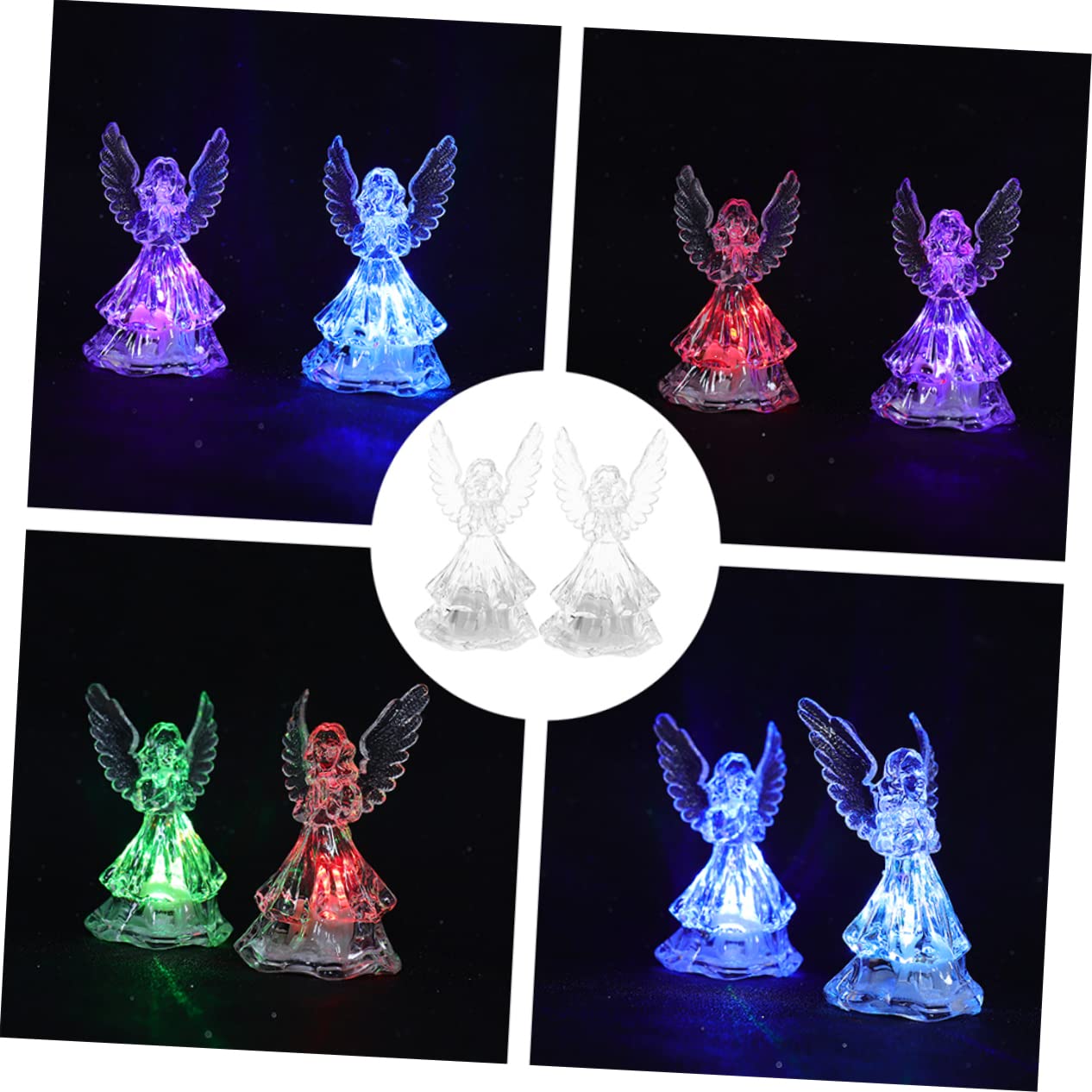 MAGICLULU 4Pcs Color Changing Light Stylish Decor for Adults Birthday Present and Home Accent Adds Warm Atmosphere to Any Space