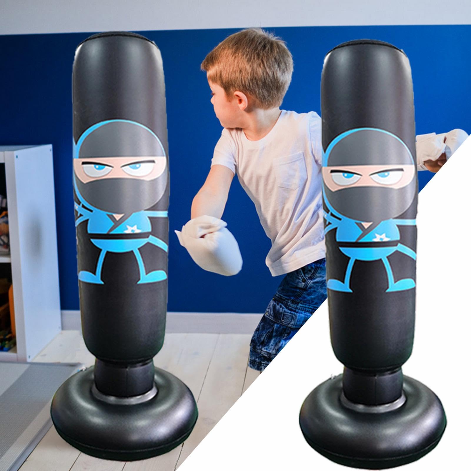 Boxe, Karate Sacco da Boxe,Sacco da boxe gonfiabile da 65 pollici per bambini - Sacco da boxe gonfiabile stabile, sacco da boxe gonfiabile per attrezzature da boxe per bambini