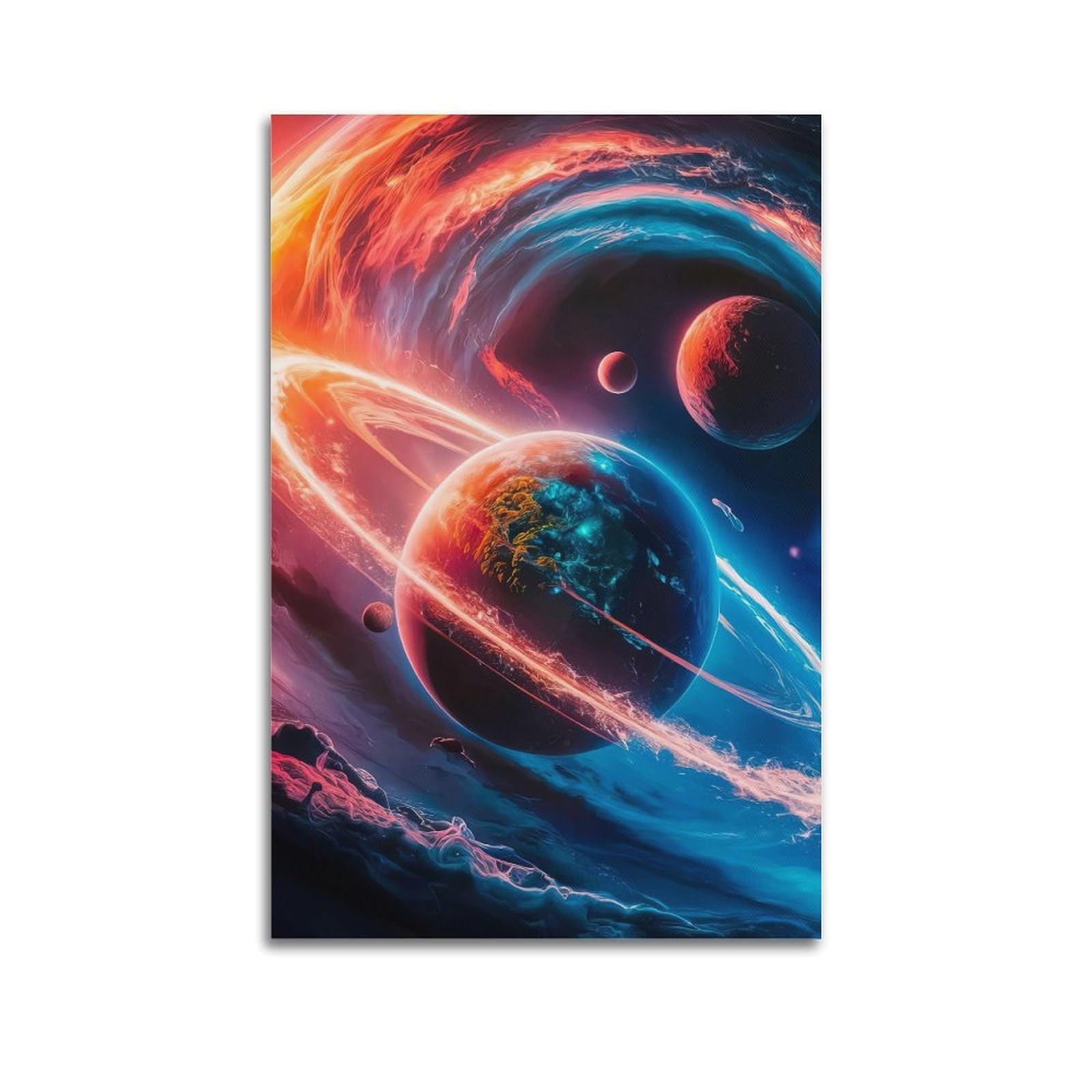 CXHJCA Lighthouse Poster Cosmic Companion Poster Decorative Painting Canvas Wall Posters And Art Picture Print Modern Family Bedroom Decor Posters 24x36inch(60x90cm)