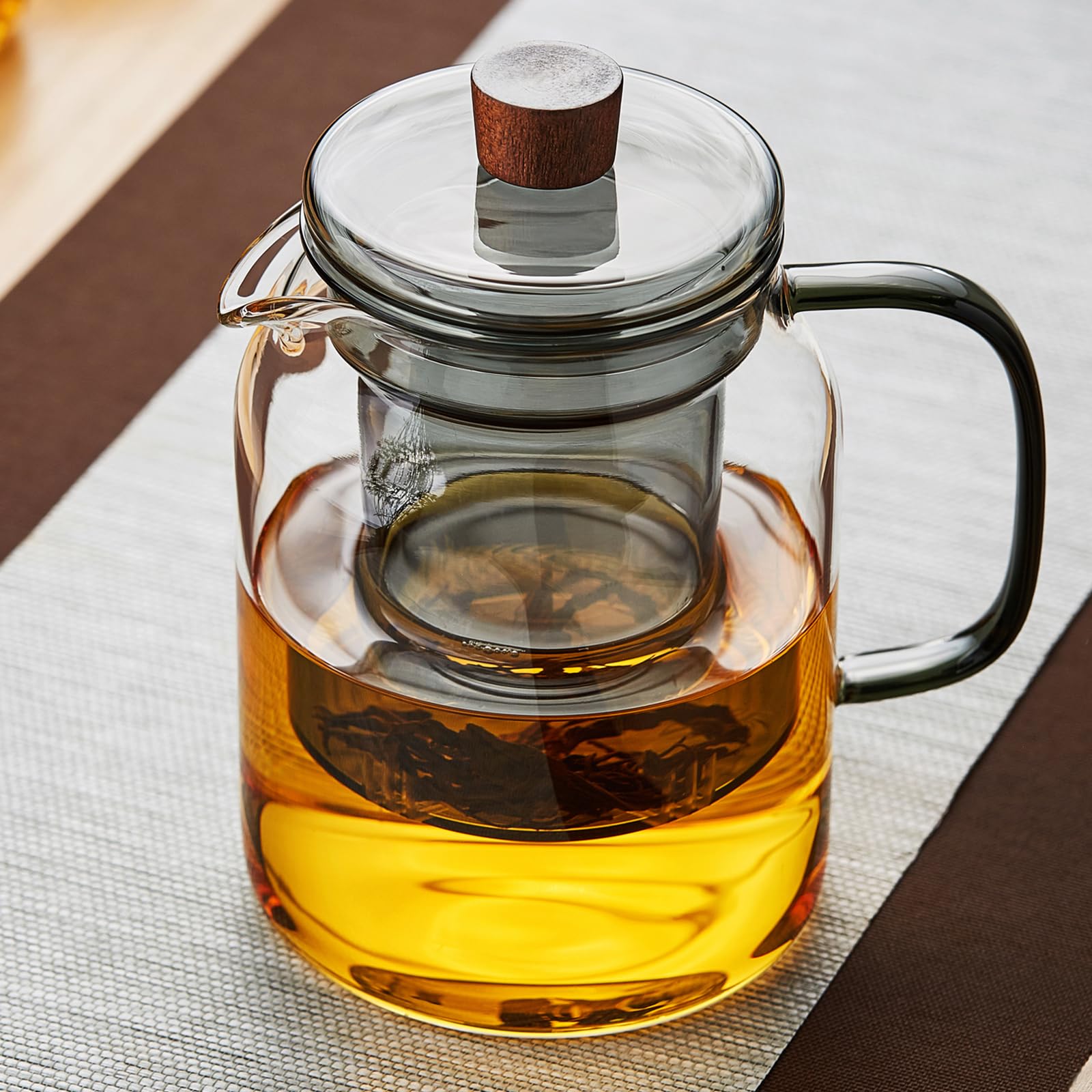 Amazon | Unbreakable ティーポット ガラス 耐熱 急須 大きい