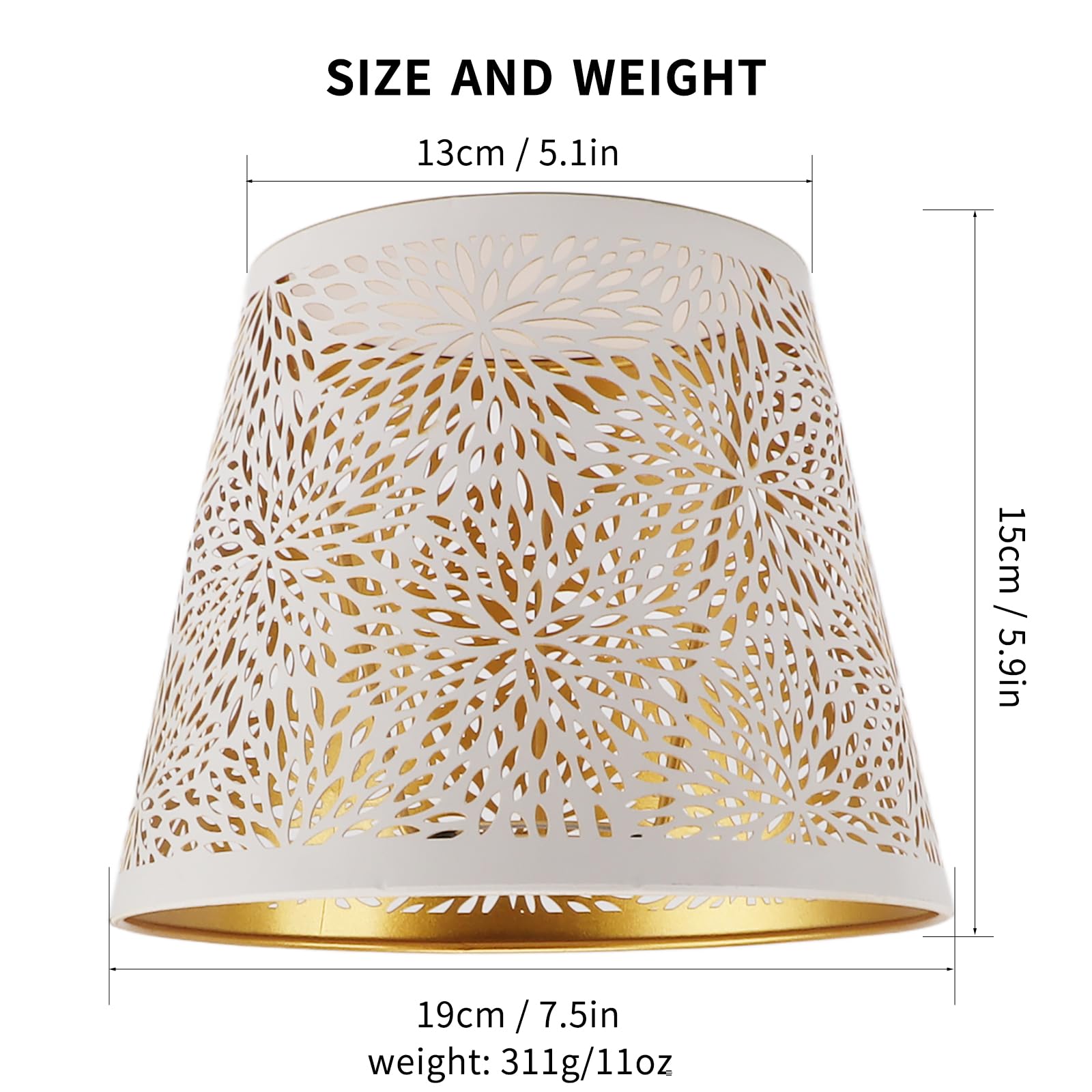 Ombre Projetée Design Naturel Tissting Abat-Jour Pour Ampoules E14 E27 25 X 16 Cm Blanc Abat-Jour Tambour Universelle Moderne Lampe De Dissipation Thermique Pour Lampes De Table, Lampe De Suspendue, Lampadaires Abat-jour - 11