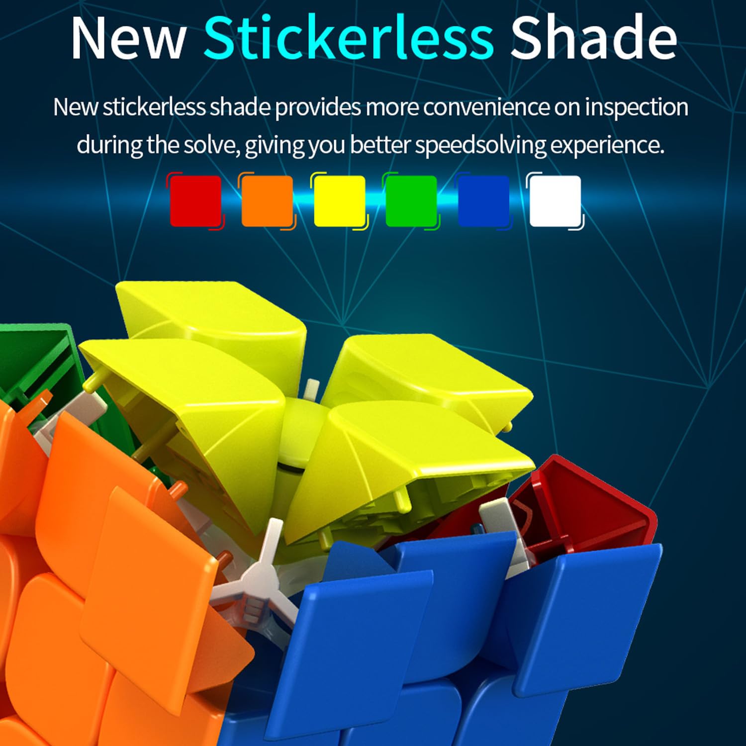 rumimi　R FunnyGoo MoYu RS Pyramid 3x3 jinzita Speed Puzzle Cube 3x3 RS