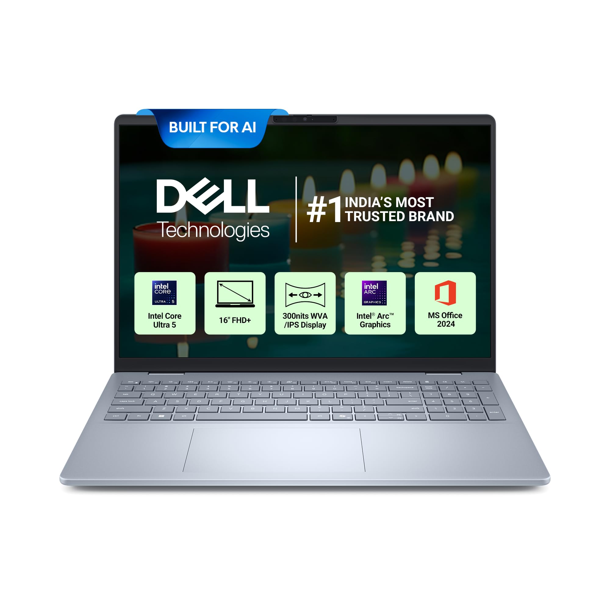New Dell 16 Plus Laptop, AI Enabled Intel Core Ultra 5 226V, 16GB