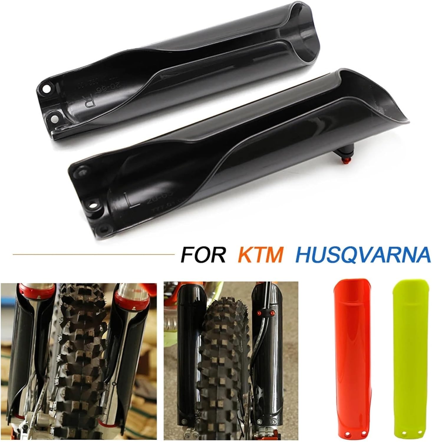 バイクフォークプロテクター モトクロスフォークカバー ショックアブソーバーガードプロテクター KTM GAS EC EX MC FC