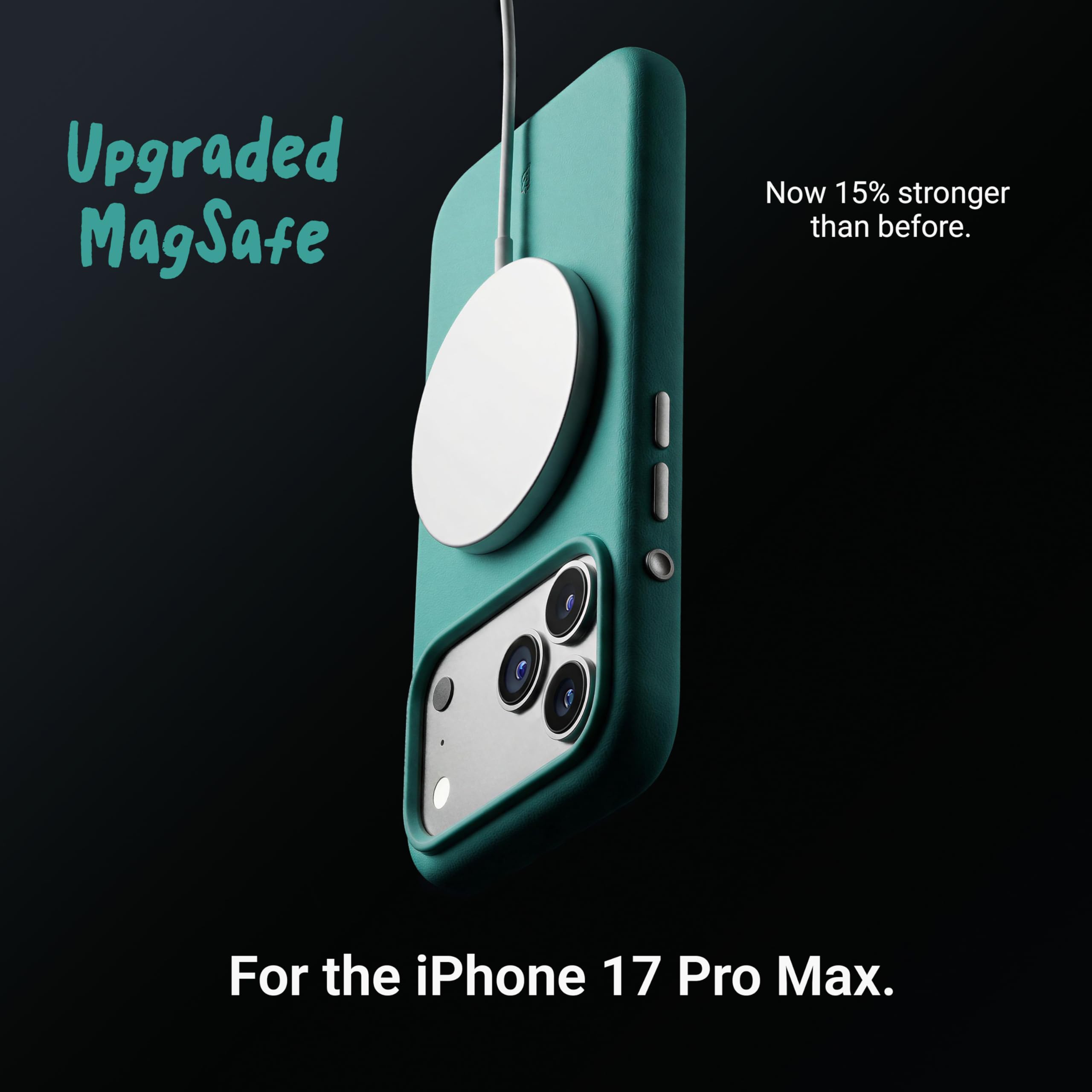 TineeOwl Case for iPhone 17 Pro Max – MagSafe Compatible, Aluminum Buttons, Camera Control & Rounded Action Button, Slim Textured TPU, Minimalist – DuneX Series Navy Blue — view 5
