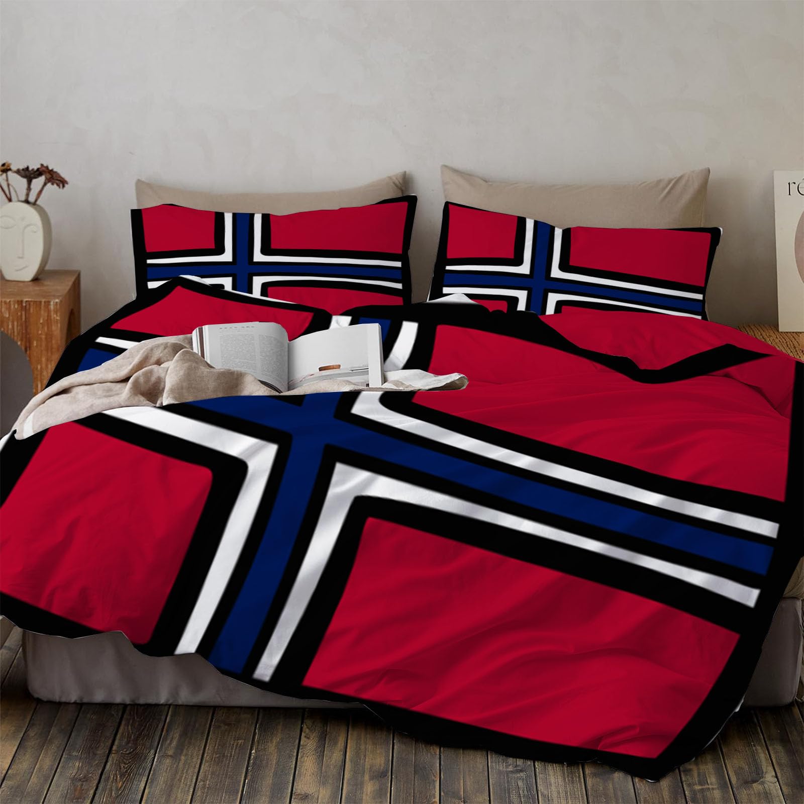 Housse de couette Norvège 200x200 pour raviver une chambre terne avec une parure colorée