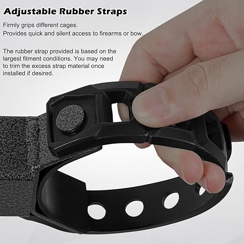 Miniatura 6 de 20079 Portaequipajes para pistola y arco para cabina, se adapta a jaulas redondas de 1.5 a 2.0 pulgadas y tubos perfilados, compatible con UTV