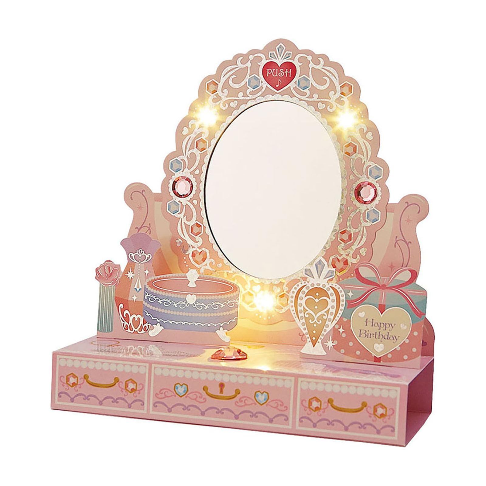 Sanrio Light & Melody Princess Dresser Card