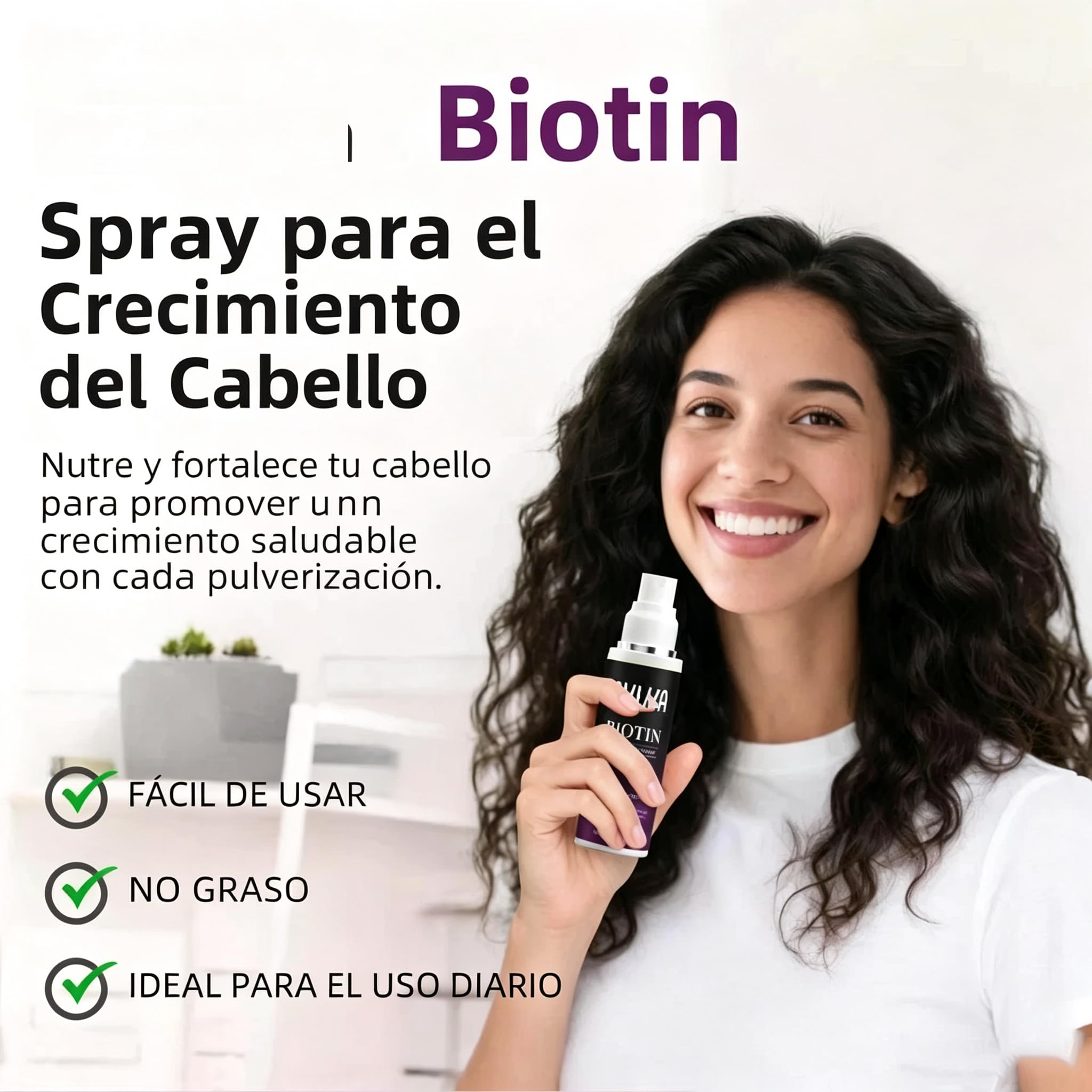 Aveya Hair Growth Spray, Infundido con Aceite de Romero | Infundido con Aceite de Romero,Agua de Arroz,Aceite de Batana y Biotina. Fortalece, Engorda y Acelera el Cuidado