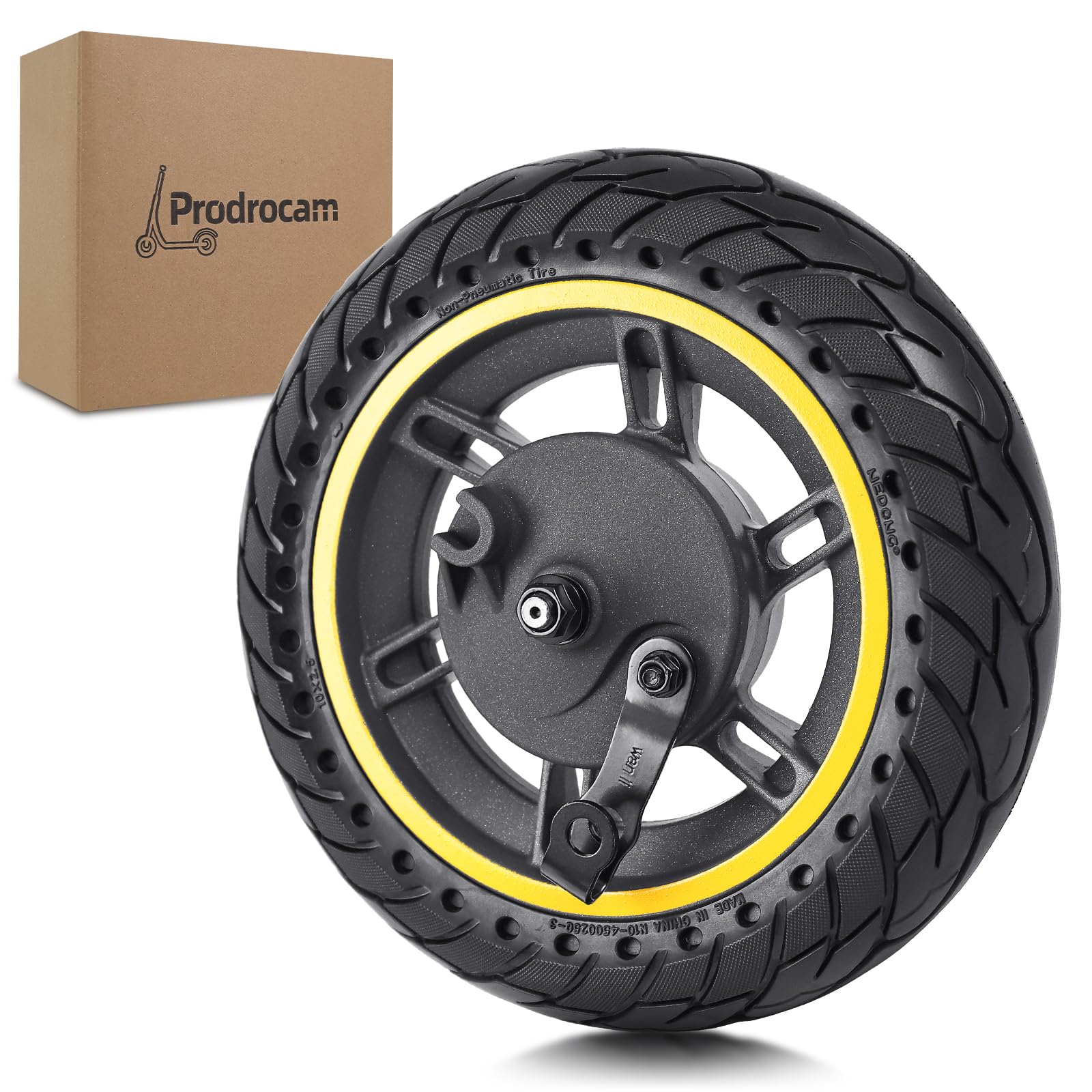 ANSENI 2 massieve banden, 10 x 2,5 inch, 10 inch e-scooterbanden voor Segway Ninebot G30 Max, G30 /G30E/G30LP, 60/70-6,5 solide banden, reservewielen voor scooter, 10 inch reservewielen, solide banden