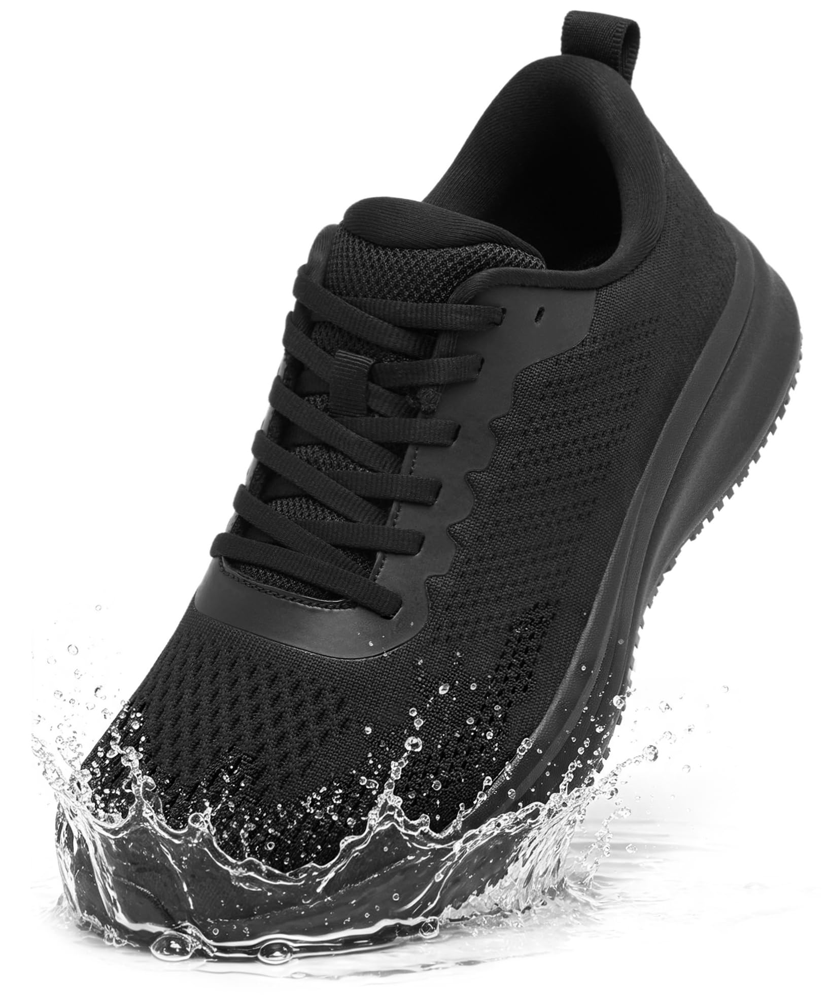 SHULOOK Men's Non Slip Work Shoes Kitchen Chef Restaurant Food Service Shoe | Wide Toe Box Slip-Resistant Waterproof Water Resistant Walking Sneakers Mesh Comfortable Nurse Lightweight Comfortable