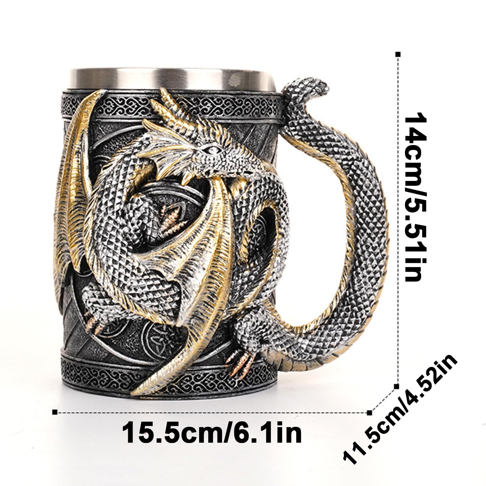Generico Coppa Da Birra Drago | Caffè Birra 3D con Design di Drago