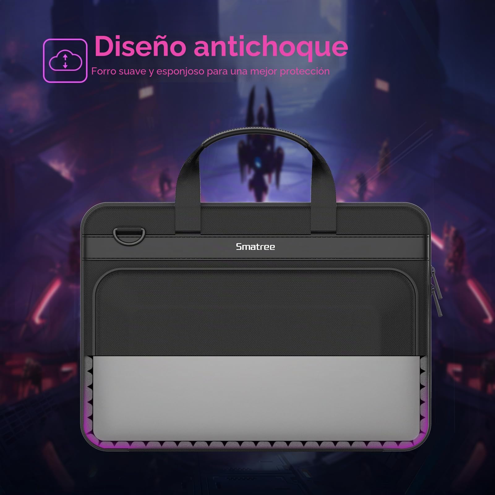 Smatree Maletín rígido, Funda de Transporte compatible para Acer Nitro 5/Aspire 7,para ASUS ROG Strix G16/SCAR 16, para DELL m16 R2/m16/G16, para MSI Stealth 16/GF65 Thin,para HP OMEN Laptop 16 (A800)