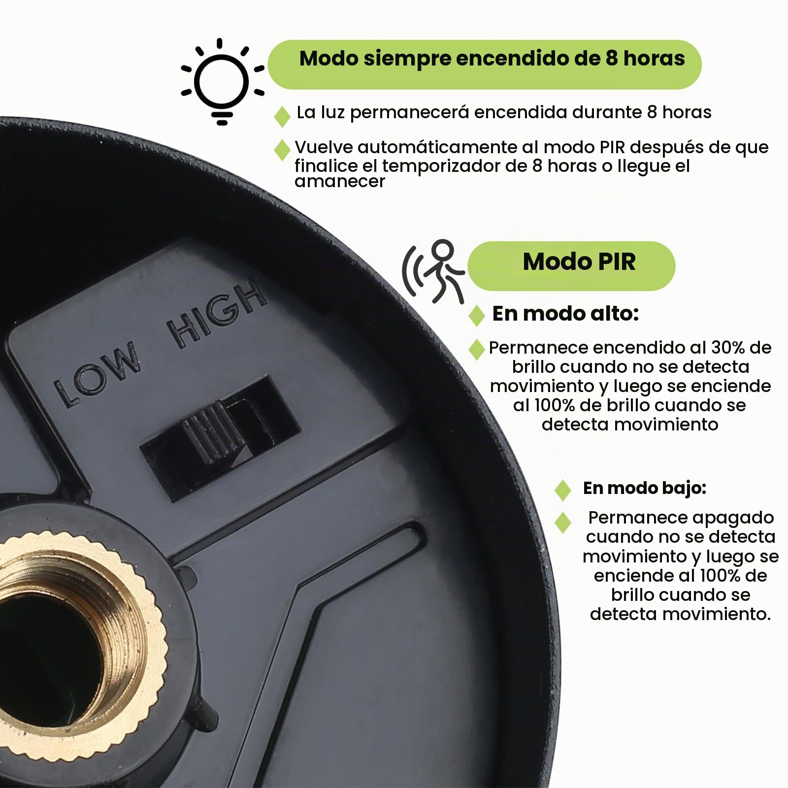 HLFVLITE Lámpara de pared exterior con detector de movimiento de metal en negro mate y cristal transparente, 1 foco, lámpara de pared exterior, aluminio fundido IP54, resistente al agua, máx. 100 W