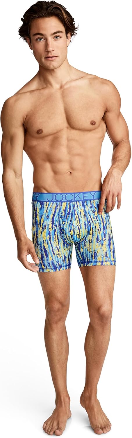 Jockey Men's Underwear Active Microfiber 5" Boxer Brief - 3 Pack
